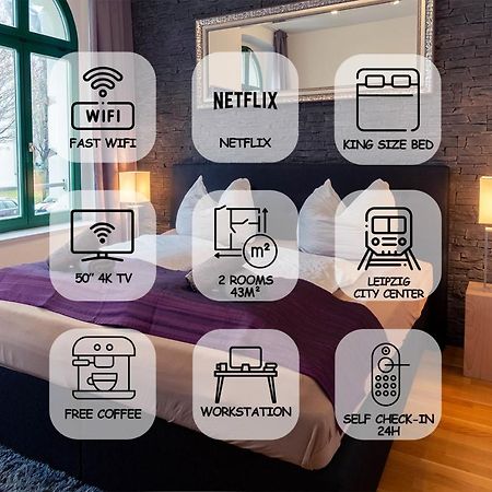 Feelgoodflats Design Apartment In City Center, Central Station Close With Netflix Und Workplace Leipzig Luaran gambar